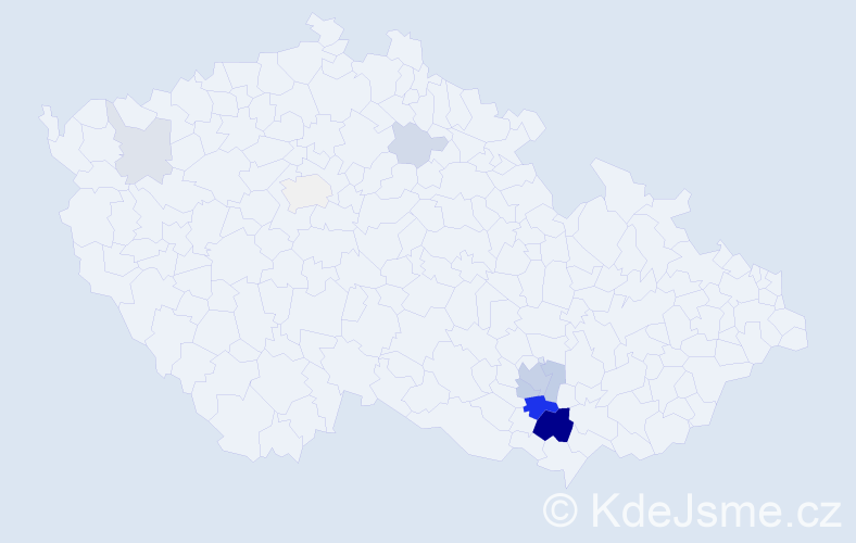 Příjmení: 'Krišpínová', počet výskytů 31 v celé ČR