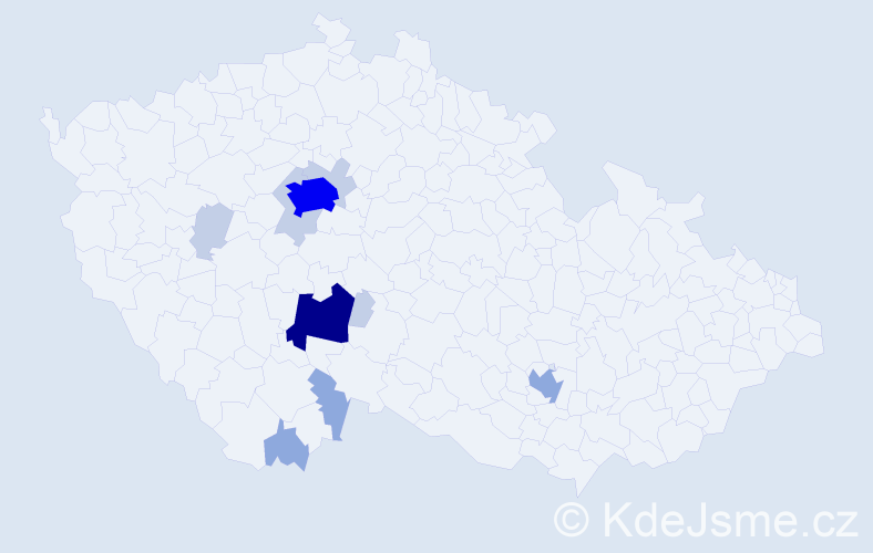 Příjmení: 'Maleninský', počet výskytů 30 v celé ČR