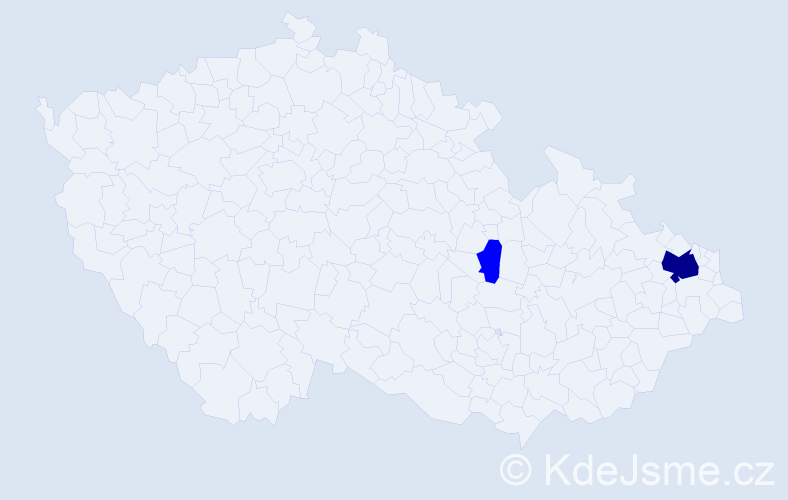 Příjmení: 'Rumpalová', počet výskytů 3 v celé ČR