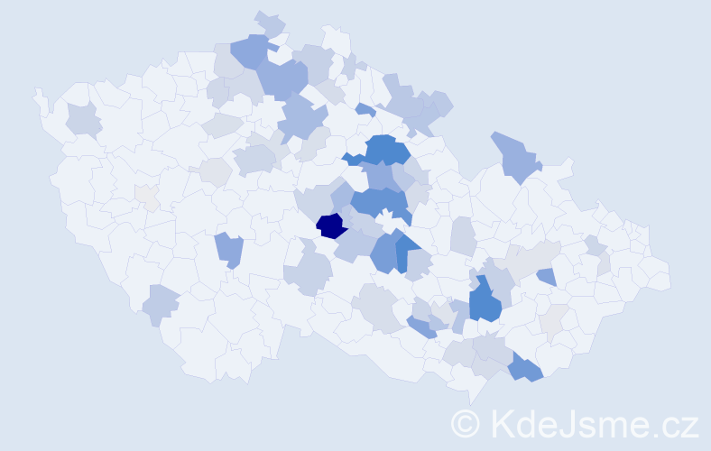 Příjmení: 'Lankašová', počet výskytů 232 v celé ČR