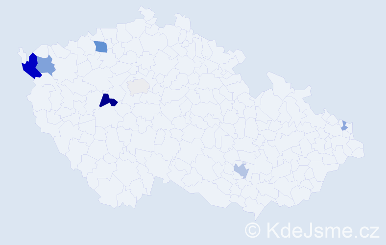 Příjmení: 'Zbubnová', počet výskytů 18 v celé ČR