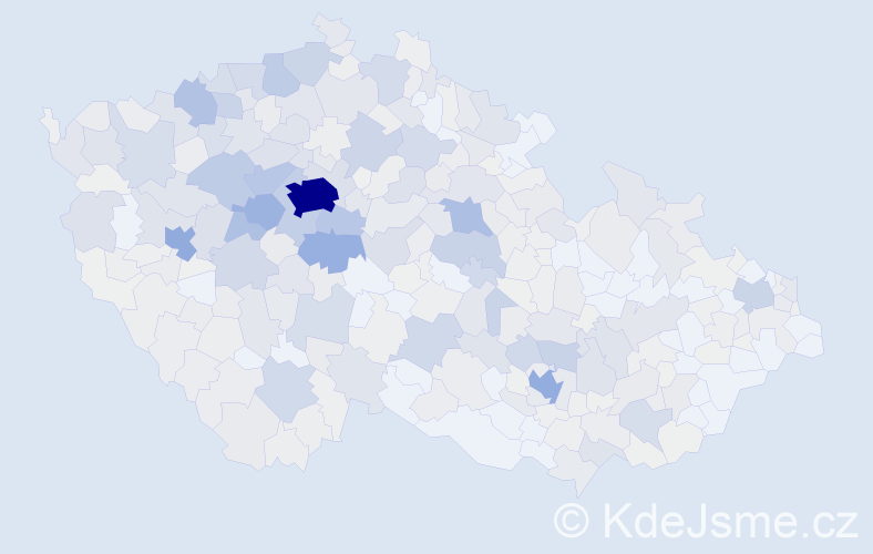 Příjmení: 'Šebková', počet výskytů 2469 v celé ČR