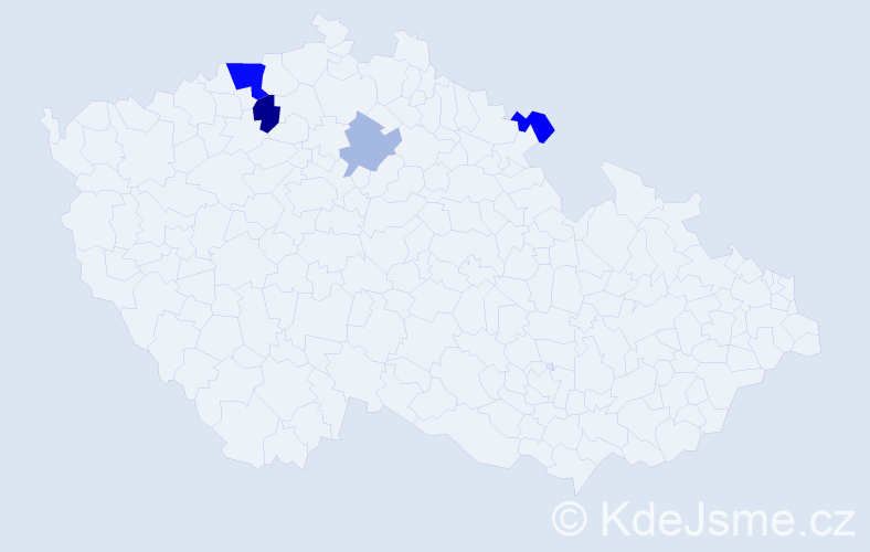 Příjmení: 'Sirowatková', počet výskytů 9 v celé ČR