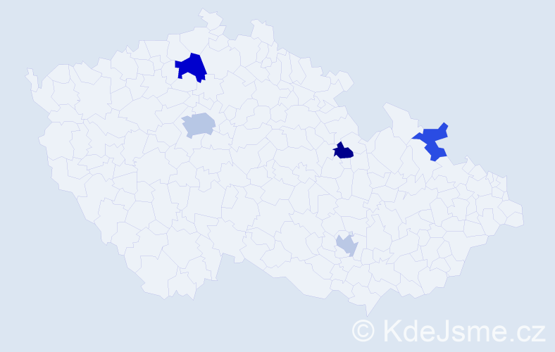 Příjmení: 'Alexandridis', počet výskytů 8 v celé ČR