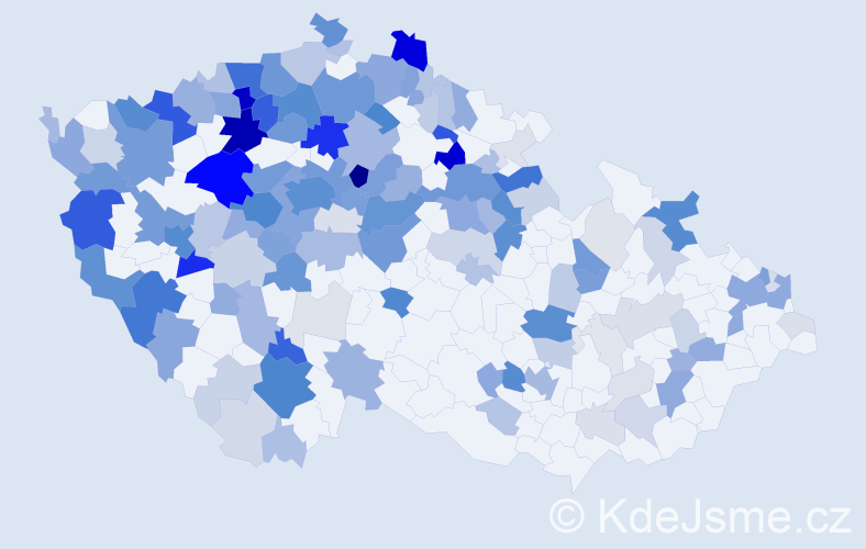 Příjmení: 'Heller', počet výskytů 626 v celé ČR