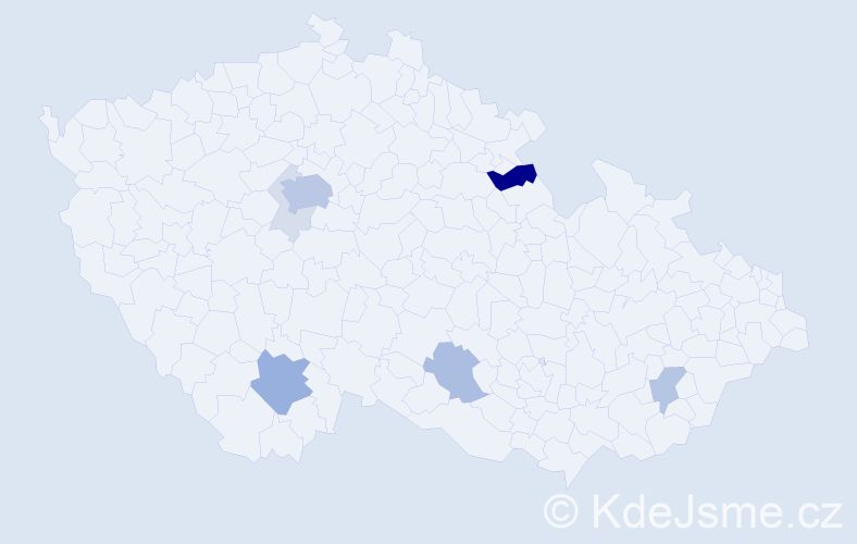 Příjmení: 'Preininger', počet výskytů 28 v celé ČR