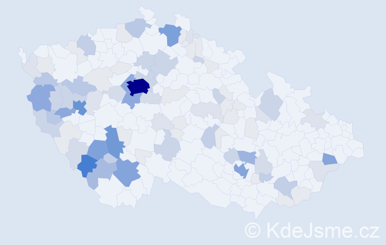 Příjmení: 'Roučka', počet výskytů 382 v celé ČR
