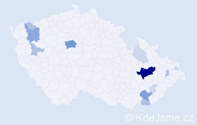 Příjmení: 'Malúš', počet výskytů 39 v celé ČR