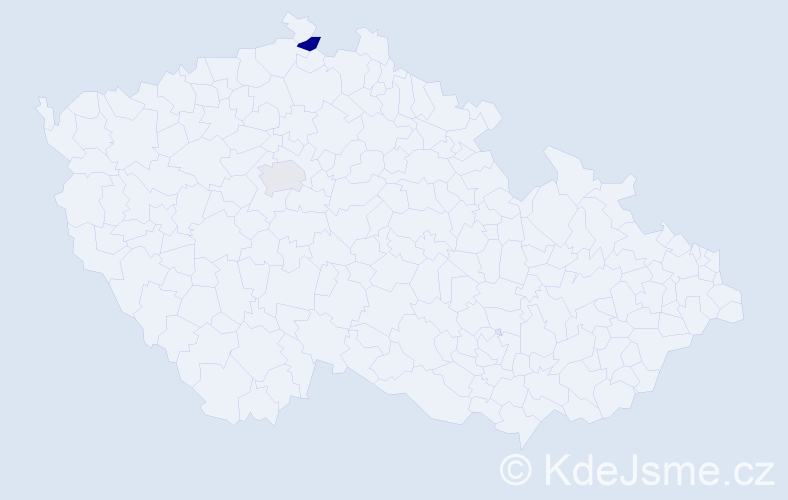 Příjmení: 'Schürová', počet výskytů 5 v celé ČR