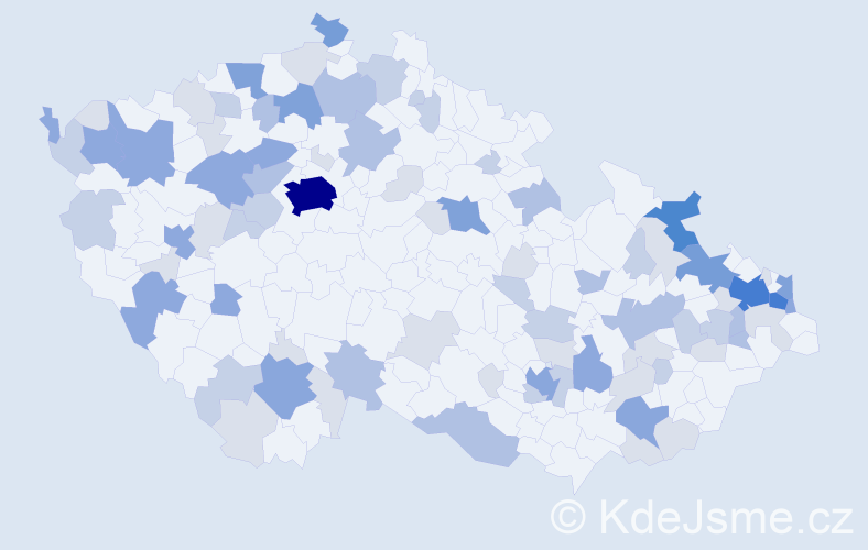 Příjmení: 'Sabová', počet výskytů 243 v celé ČR