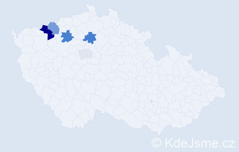 Příjmení: 'Mersteinerová', počet výskytů 6 v celé ČR