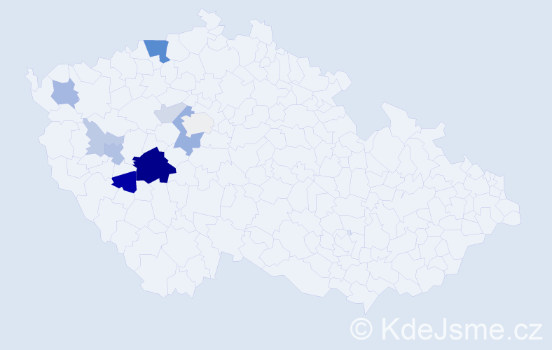 Příjmení: 'Turč', počet výskytů 32 v celé ČR