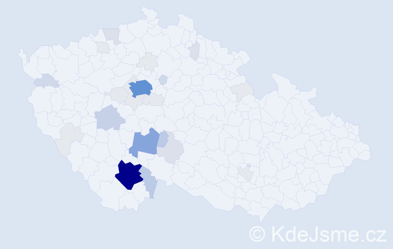 Příjmení: 'Vithová', počet výskytů 111 v celé ČR