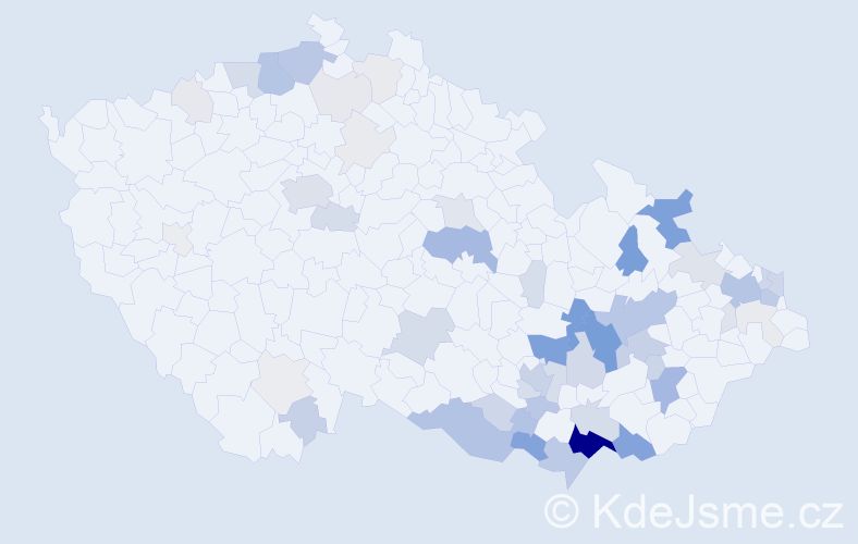 Příjmení: 'Opavská', počet výskytů 220 v celé ČR