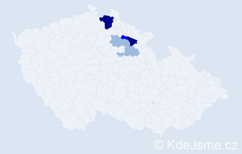 Příjmení: 'Vinšálková', počet výskytů 14 v celé ČR