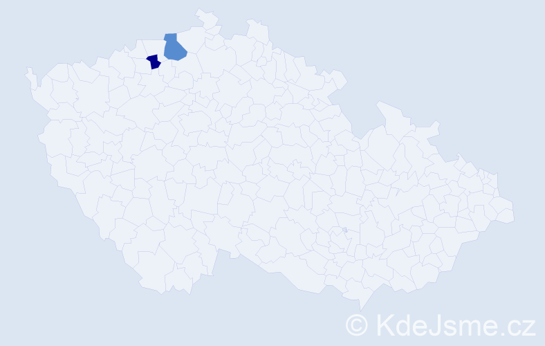 Příjmení: 'Kasprijová', počet výskytů 3 v celé ČR
