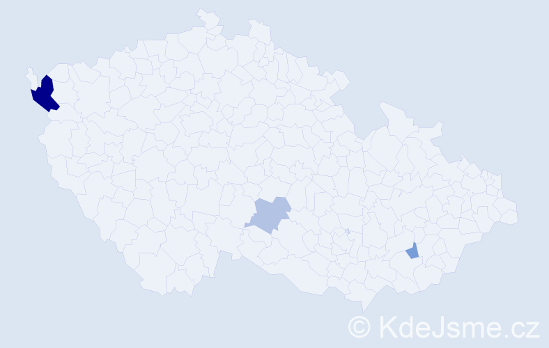 Příjmení: 'Dúcka', počet výskytů 7 v celé ČR
