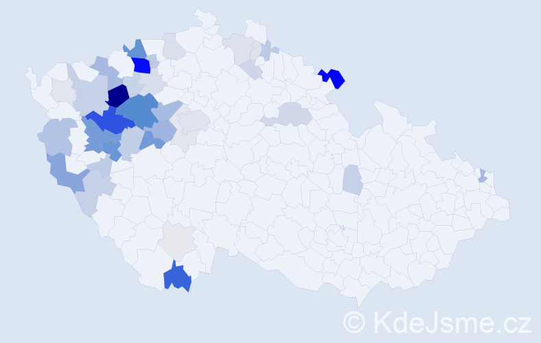 Příjmení: 'Balínová', počet výskytů 155 v celé ČR