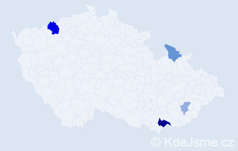 Příjmení: 'Kordulík', počet výskytů 10 v celé ČR