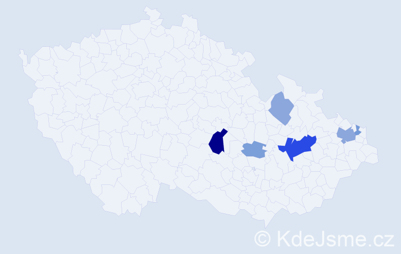 Příjmení: 'Bajorek', počet výskytů 14 v celé ČR
