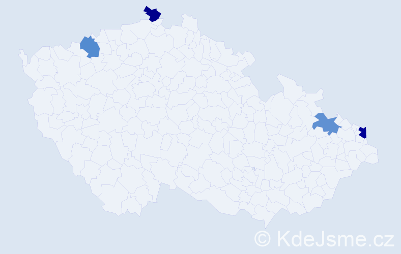 Příjmení: 'Kielbasa', počet výskytů 5 v celé ČR