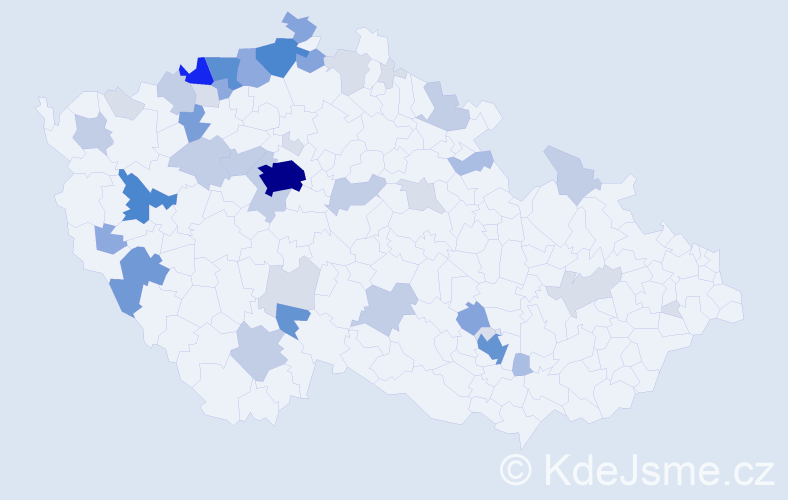 Příjmení: 'Loos', počet výskytů 157 v celé ČR