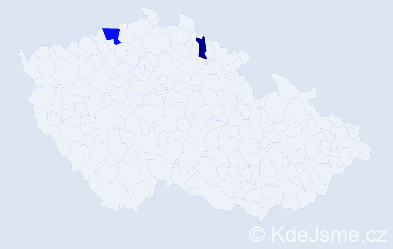 Příjmení: 'Riskov', počet výskytů 4 v celé ČR