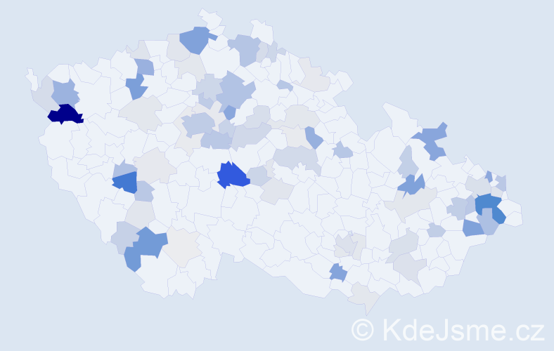 Příjmení: 'Malinovský', počet výskytů 262 v celé ČR