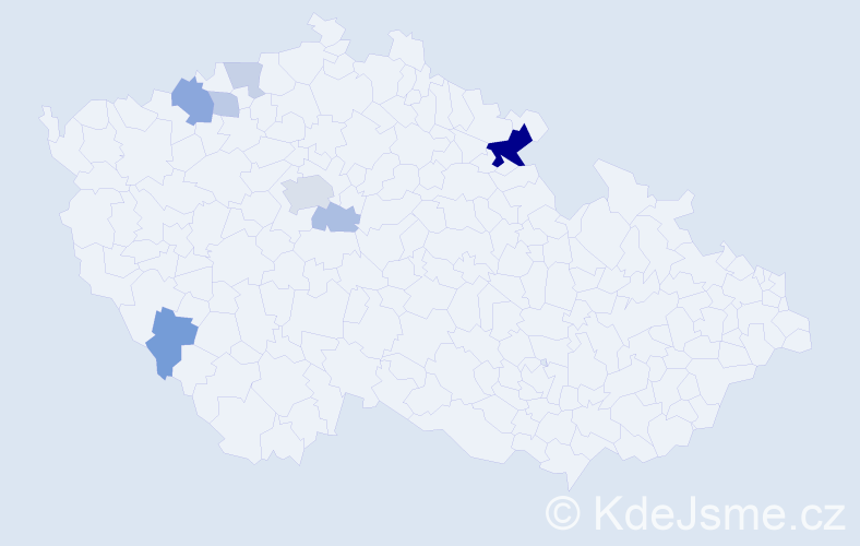 Příjmení: 'Zocher', počet výskytů 18 v celé ČR