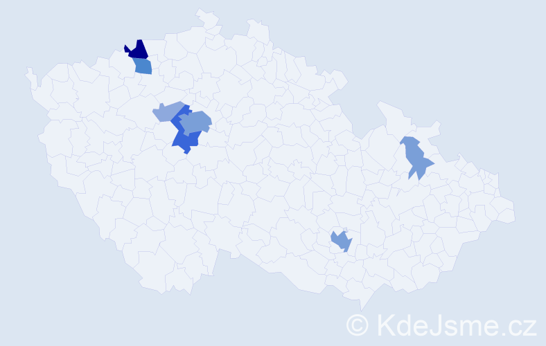 Příjmení: 'Popik', počet výskytů 21 v celé ČR