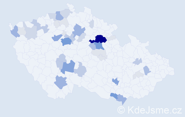 Příjmení: 'Pechánek', počet výskytů 149 v celé ČR