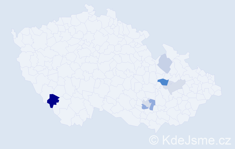 Příjmení: 'Pressfreund', počet výskytů 11 v celé ČR