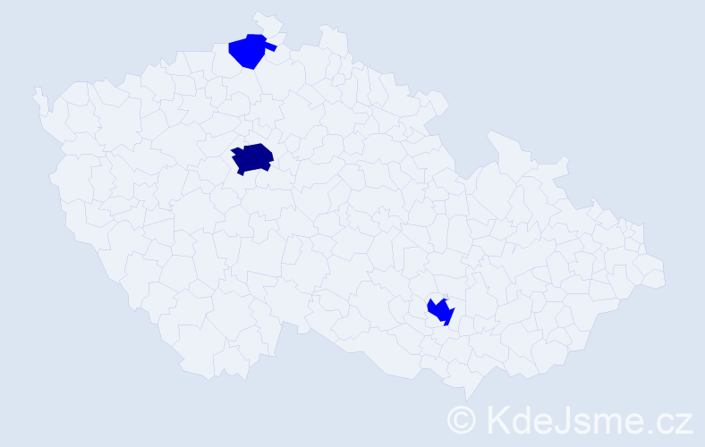 Příjmení: 'Magee', počet výskytů 4 v celé ČR