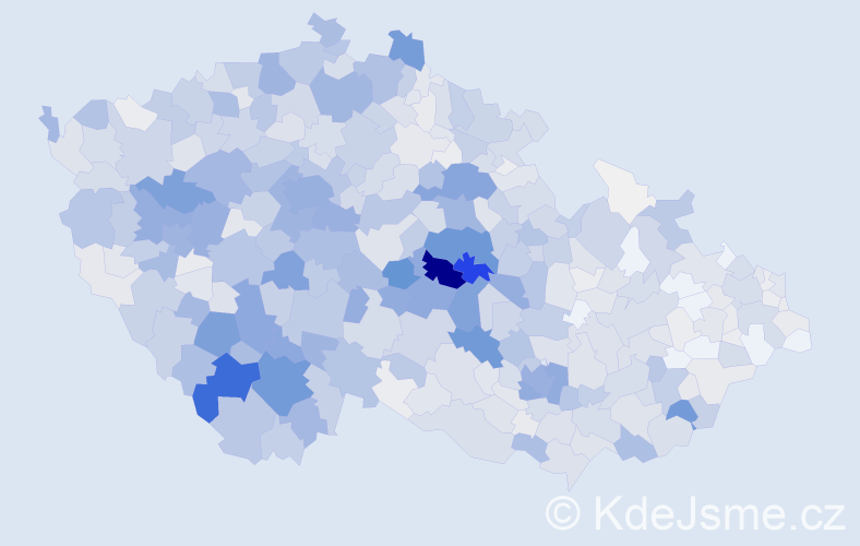 Příjmení: 'Pešková', počet výskytů 4729 v celé ČR