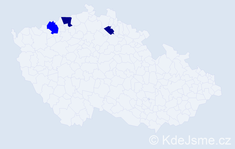 Příjmení: 'Kulb', počet výskytů 8 v celé ČR