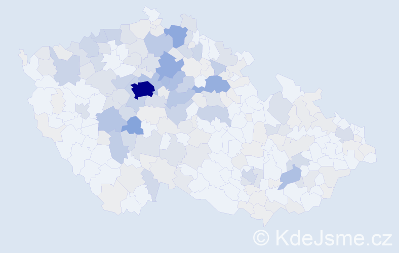 Příjmení: 'Holan', počet výskytů 798 v celé ČR