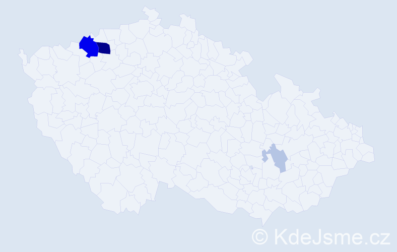 Příjmení: 'Honska', počet výskytů 14 v celé ČR