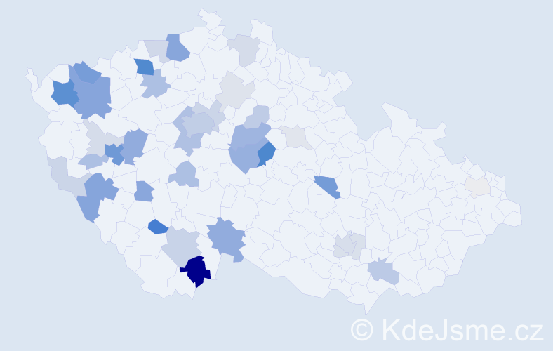 Příjmení: 'Lenk', počet výskytů 134 v celé ČR