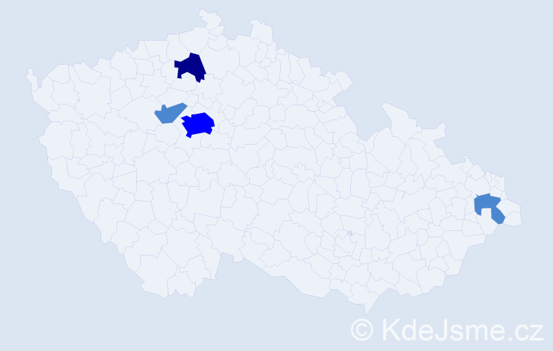 Příjmení: 'Libjak', počet výskytů 7 v celé ČR