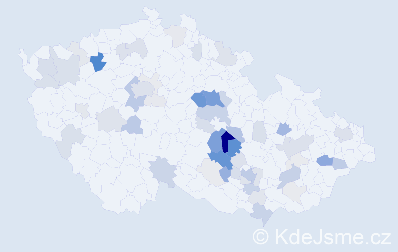 Příjmení: 'Harvánek', počet výskytů 222 v celé ČR