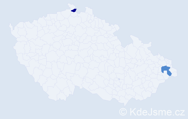 Příjmení: 'Simonyan', počet výskytů 3 v celé ČR