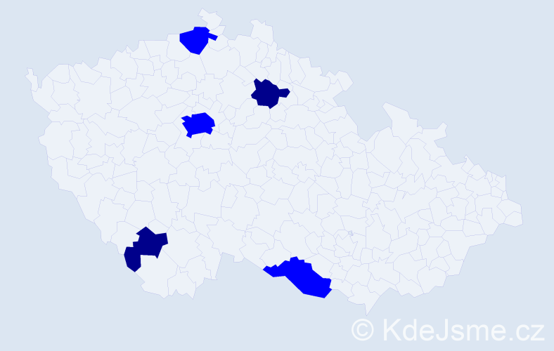 Příjmení: 'Krenn', počet výskytů 7 v celé ČR