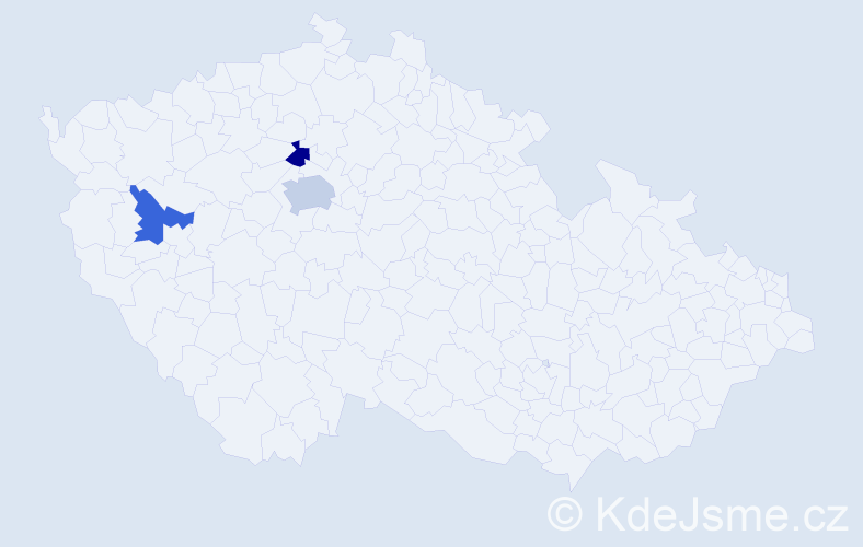 Příjmení: 'Turyanska', počet výskytů 4 v celé ČR