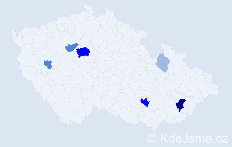 Příjmení: 'Guzman', počet výskytů 15 v celé ČR
