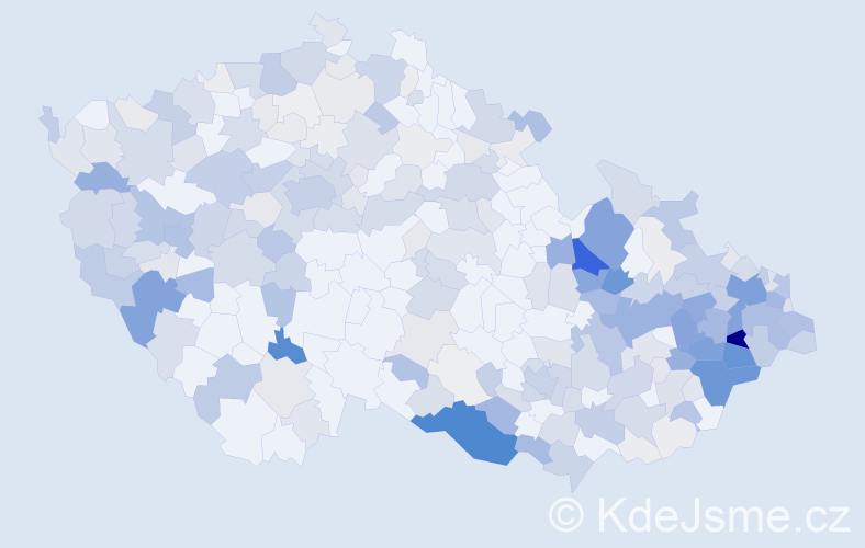 Příjmení: 'Drozdová', počet výskytů 1196 v celé ČR