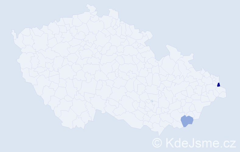 Příjmení: 'Szkokanová', počet výskytů 7 v celé ČR