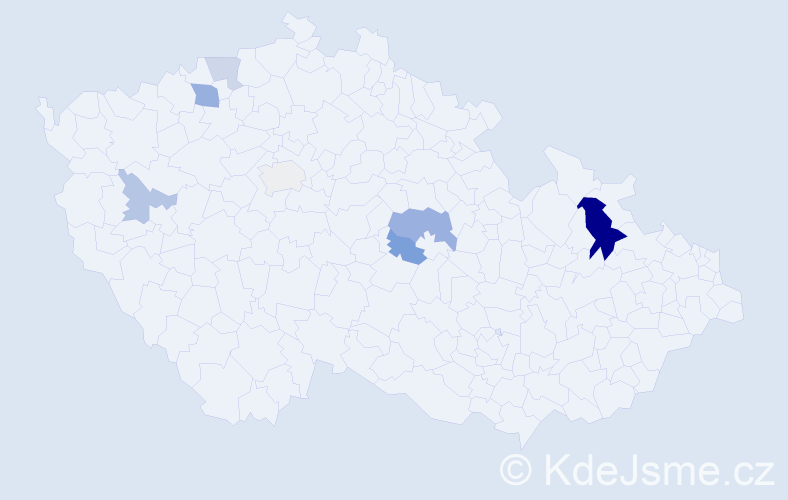 Příjmení: 'Meinholdová', počet výskytů 14 v celé ČR