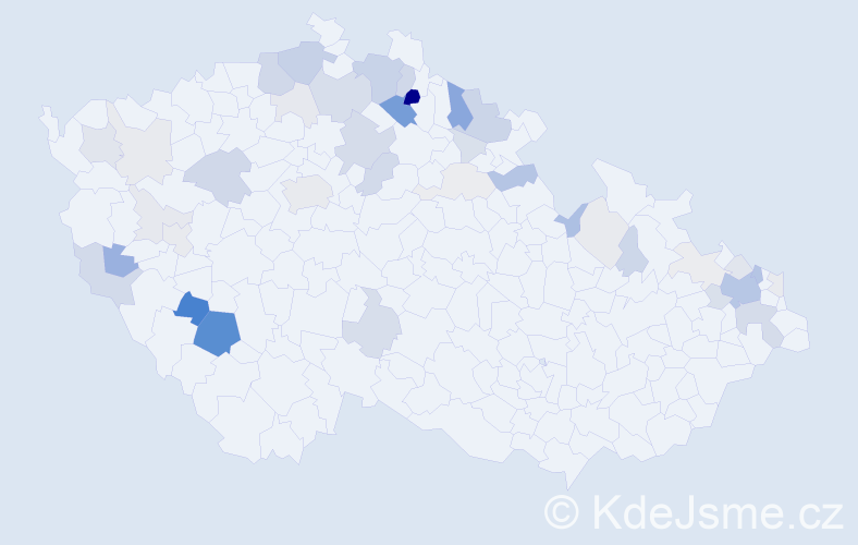 Příjmení: 'Janus', počet výskytů 139 v celé ČR
