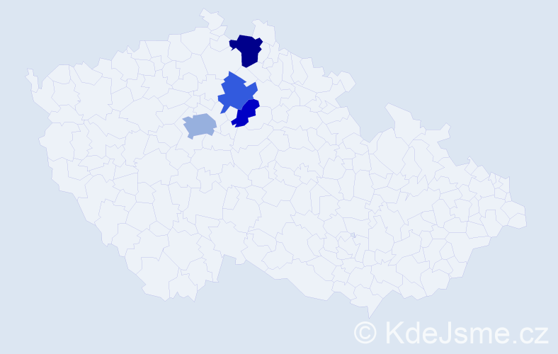 Příjmení: 'Turynský', počet výskytů 18 v celé ČR