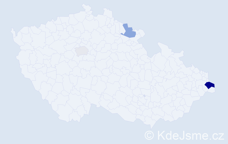 Příjmení: 'Nogawczyková', počet výskytů 12 v celé ČR